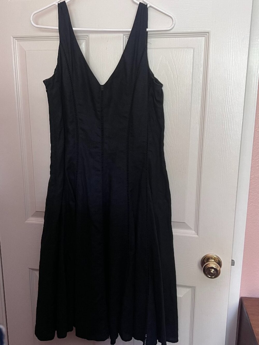 Jones New York Black Linen Signature Dress